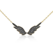 Black Infinity Diamond Angel Wing Necklace SOLD OUT