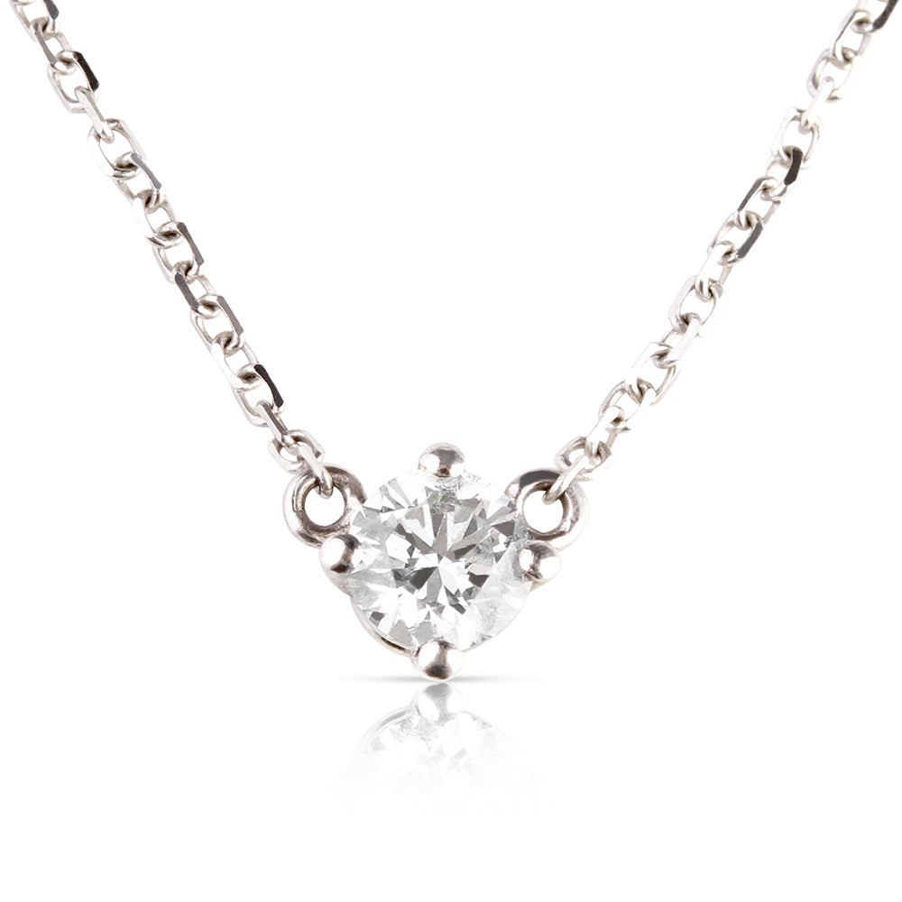 North Star 100% Conflict-Free White Lab Solitaire Diamond Necklace