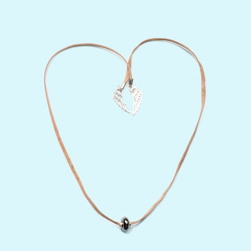Angel Rock Star Hematite Choker Necklace