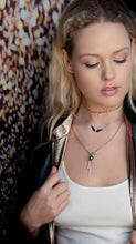 Black Infinity Diamond Angel Wing Necklace SOLD OUT
